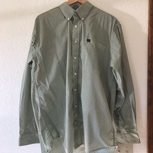 Cinch button down
